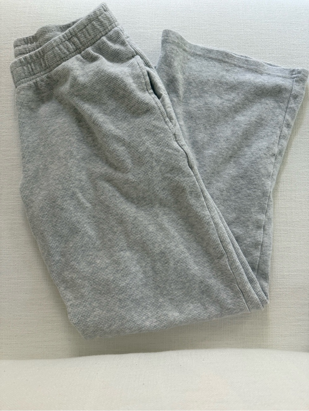 John Galt Gray Waffle Knit Sweatpants